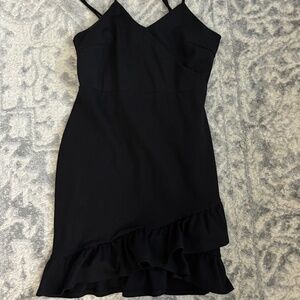 Lulus black midi dress